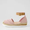 Witteny Mushroom Tan Suede Leather Espadrilles