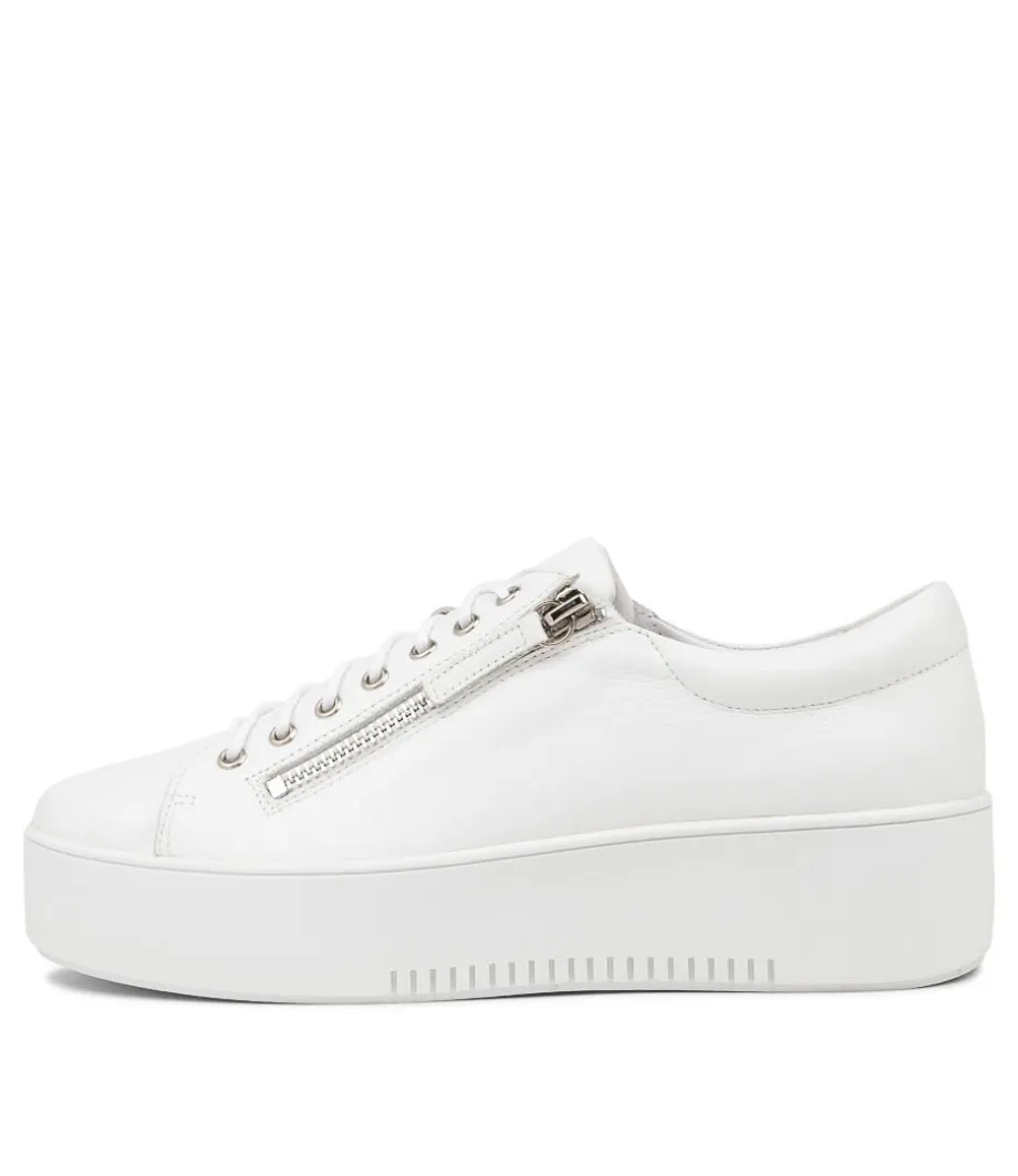 Wolfie White Leather Sneakers Ws