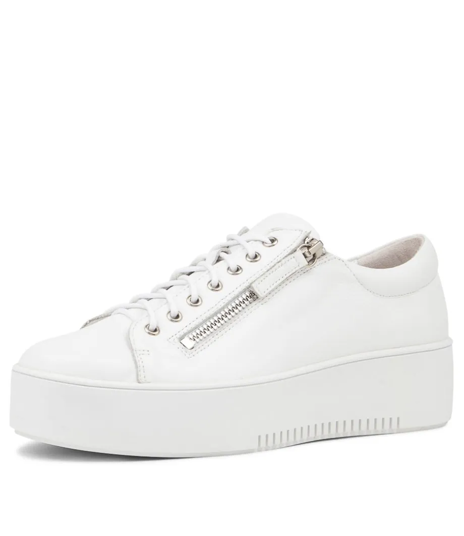 Wolfie White Leather Sneakers Ws