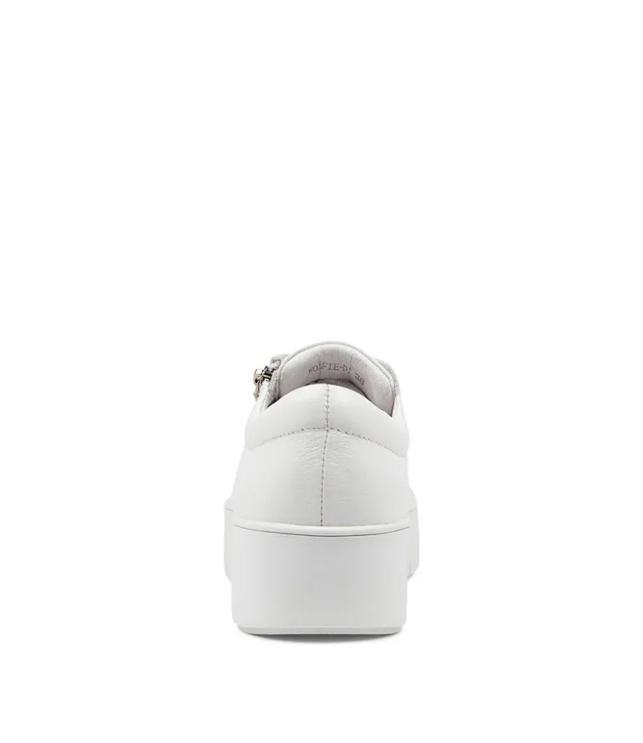 Wolfie White Leather Sneakers Ws