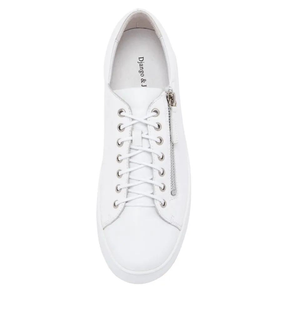 Wolfie White Leather Sneakers Ws