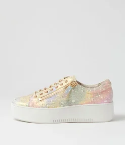 Wolfies Rainbow Multi Leather Sneakers