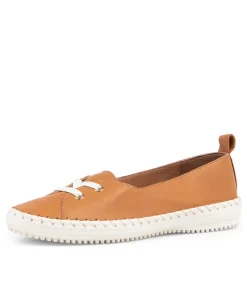 Womans Dark Tan Leather Loafers Ws