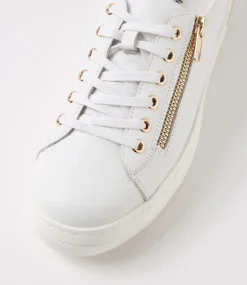 Wovi White Leather Sneakers
