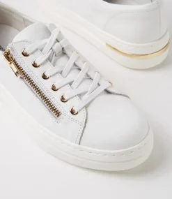 Wovi White Leather Sneakers