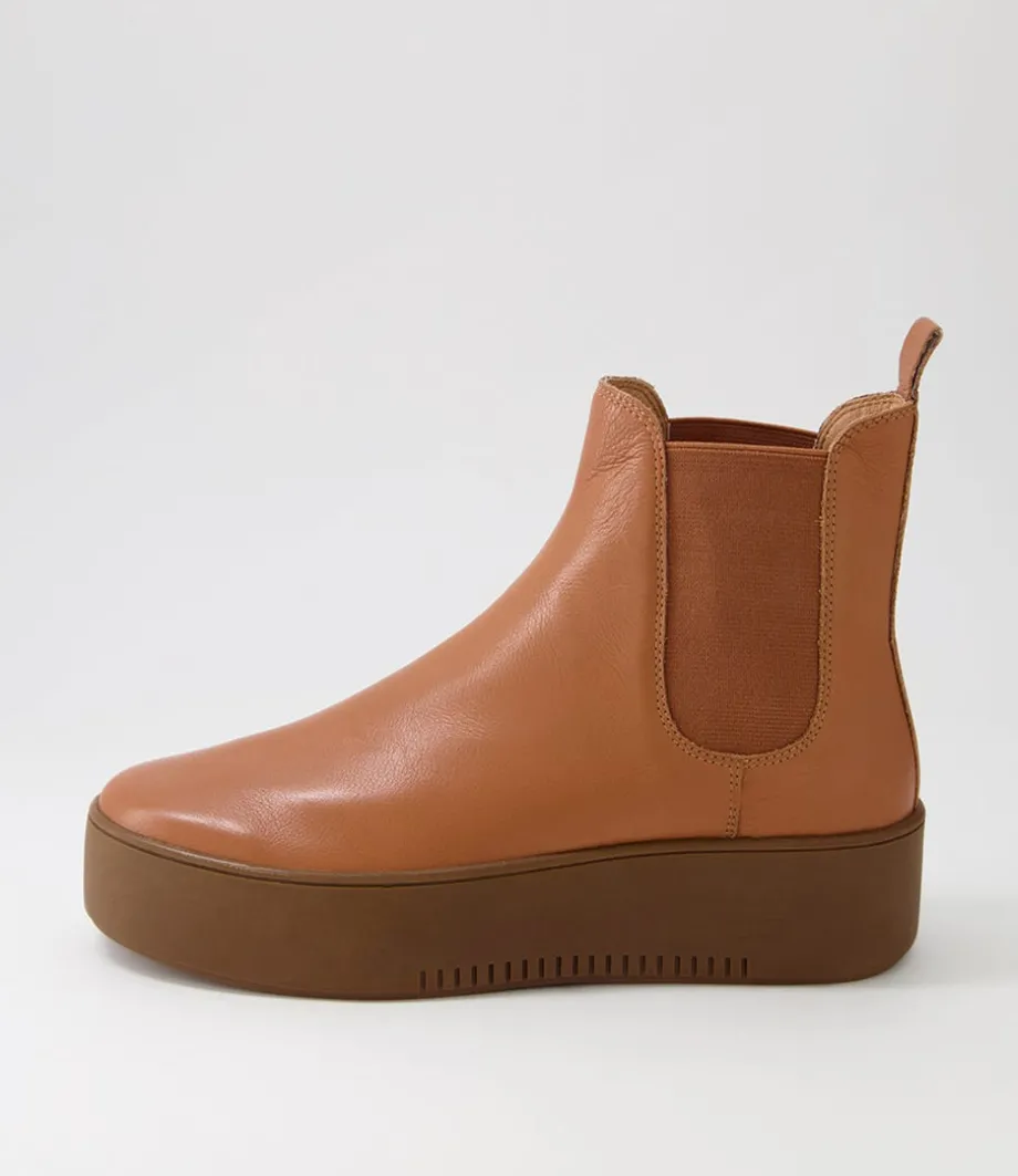 Wylder Scotch Light Choc Leather Chelsea Boots