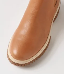 Yaella Tan Vanilla Gum Sole Leather Chelsea Boots