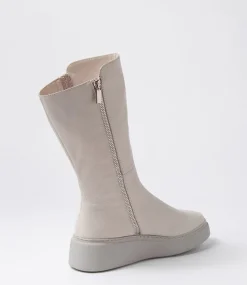 Yogue Ivory Misty Leather Calf Boots