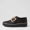 Zeki W Black Leather Sneakers