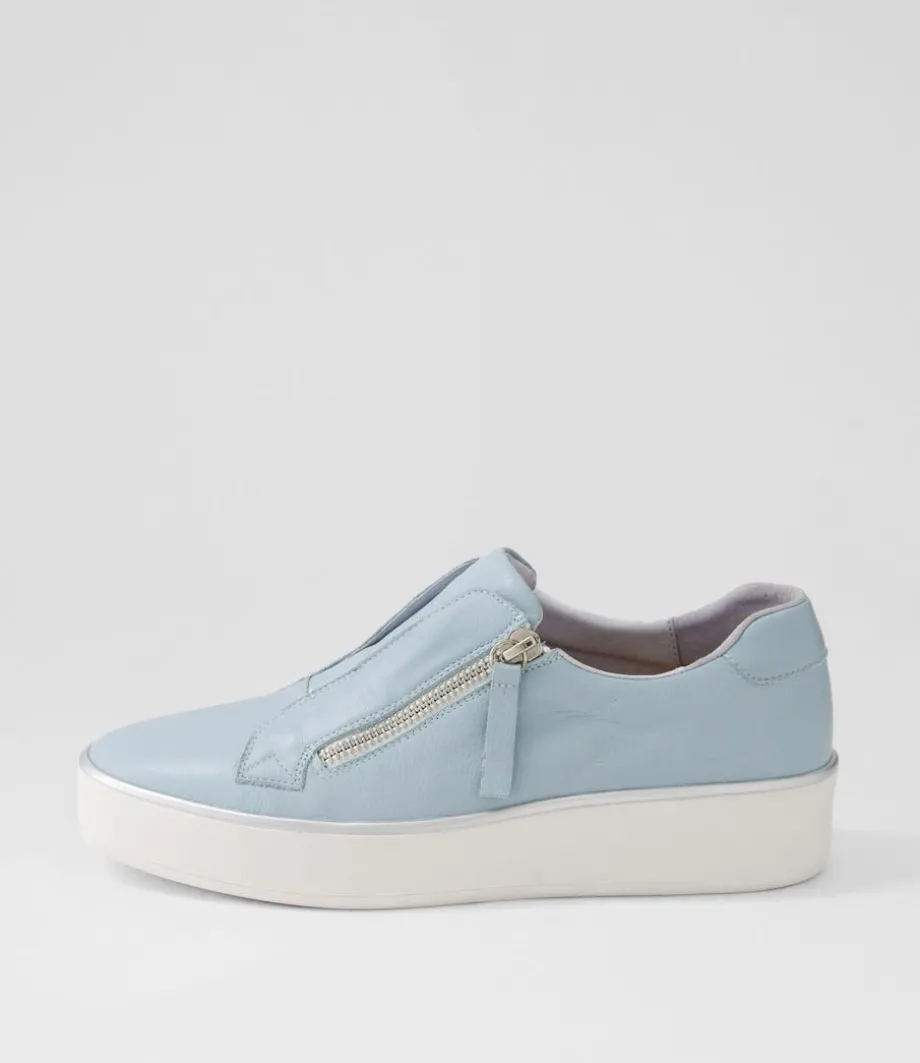 Zikta W Denim White Leather Sneakers