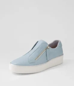 Zikta W Denim White Leather Sneakers