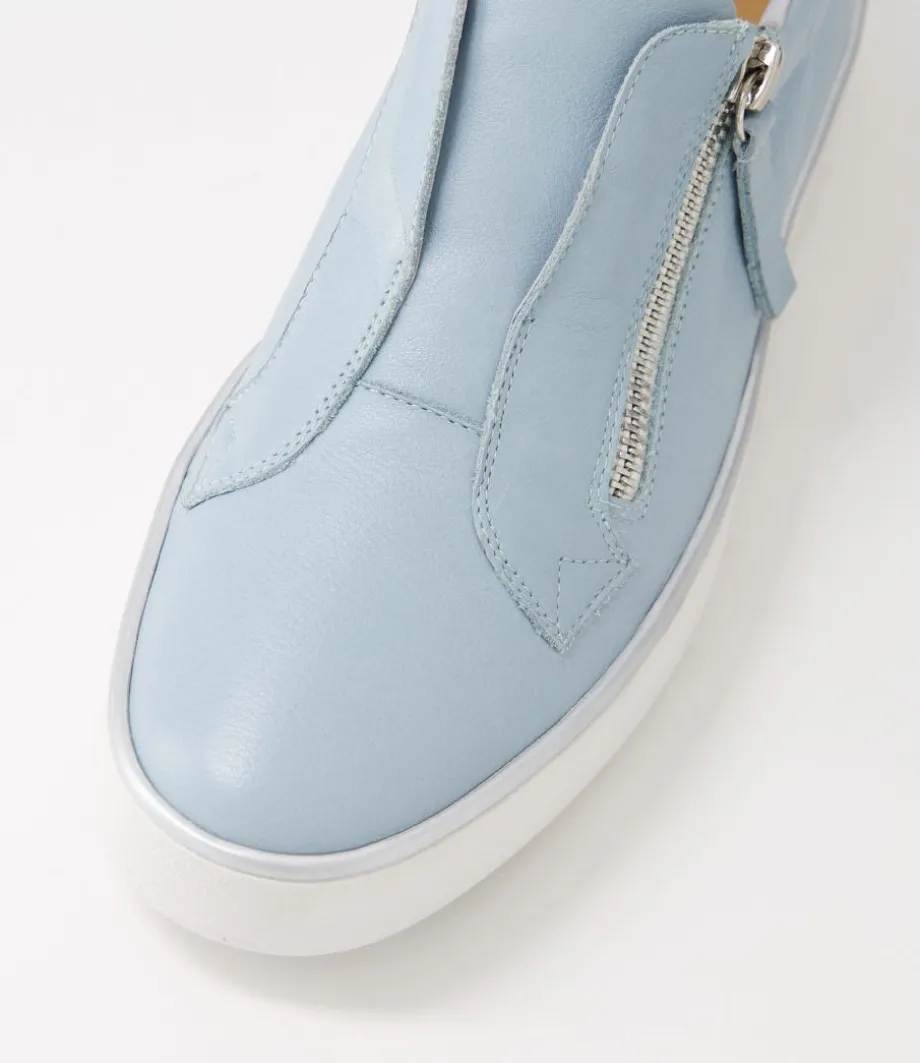 Zikta W Denim White Leather Sneakers