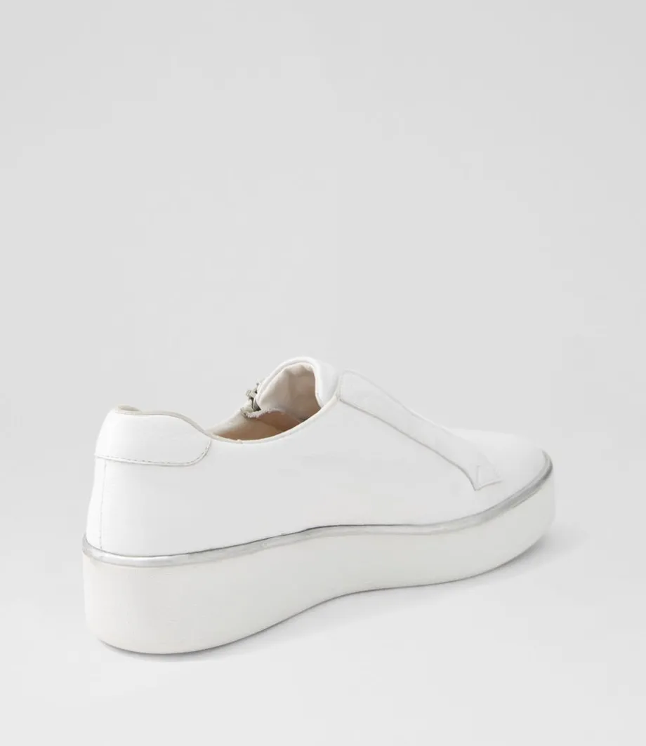 Zikta W White Leather Sneakers