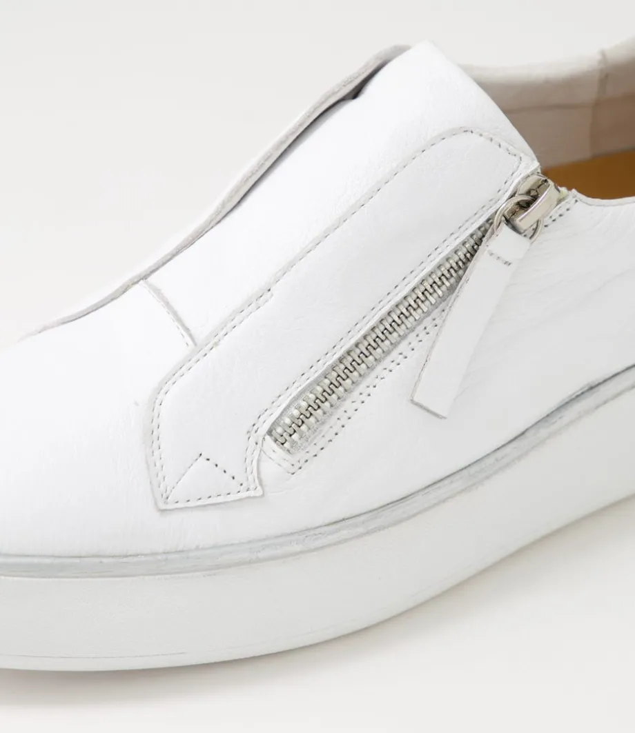 Zikta W White Leather Sneakers