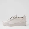 Zissy W Ivory Leather Sneakers