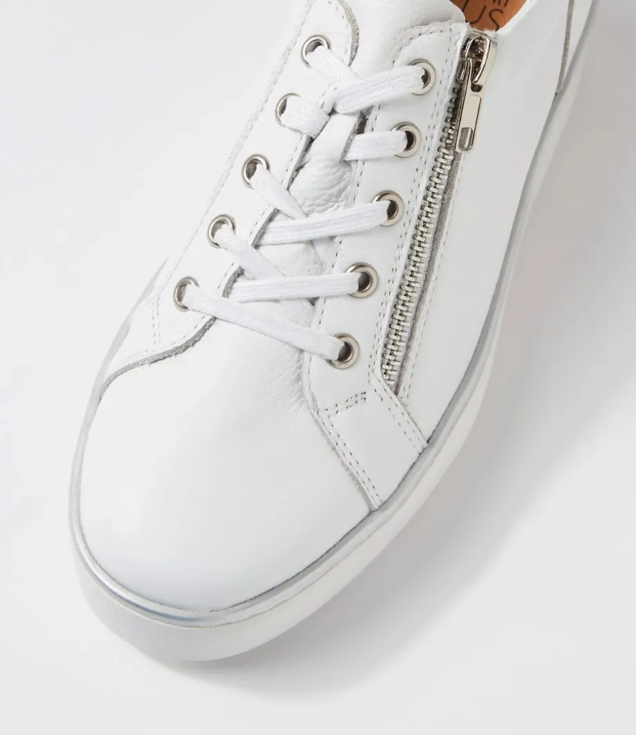 Zissy W White Leather Sneakers