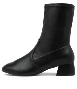 Zuka W Black Stretch Ankle Boots